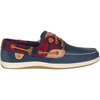 Sperry Songfish Varsity Wool Tmavomodre - Damske Mokasíny